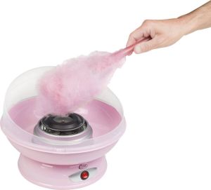 Bestron suikerspinmachine suikerspin automaat in Sweet Dreams design 420W Kleur: roze