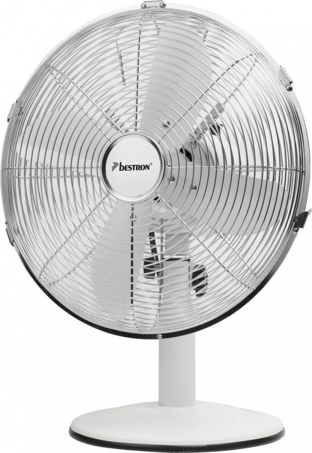 Bestron Tafelventilator Ø 35cm Ventilator met 3 snelheidsstanden & 75° graden draaifunctie 35Watt DFT35W kleur: Wit