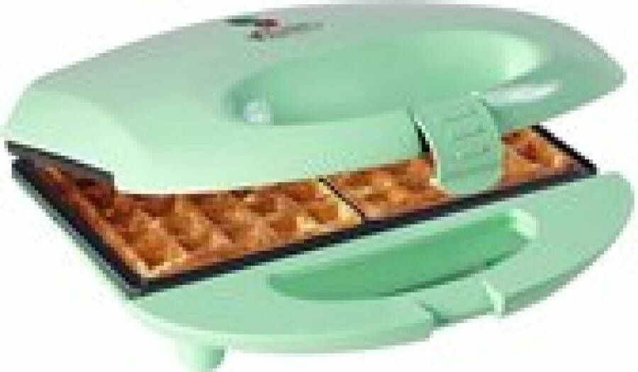 Bestron Wafelijzer voor 2 Brusselse wafels wafelmaker met antianbaklaag & indicatielampje 700W kleur: geel