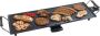 Bestron XL Teppanyaki Bakplaat voor 6 Personen Tafelgrill electrisch met antiaanbaklaag Grillplaat met 1800W kleur: zwart - Thumbnail 1
