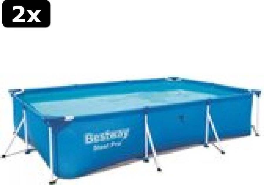 Bestway 2x Steel Pro 300 x 201 x 66 cm Opzetzwembad