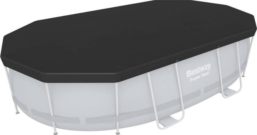 Bestway Afdekzeil Ovaal 424x250 Cm 58425 Zwart