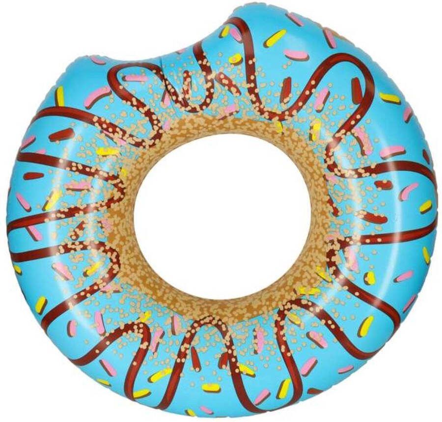 Bestway Besrtway 36118 Opblaasbare blauwe donut 107 cm + Reparatie Patch