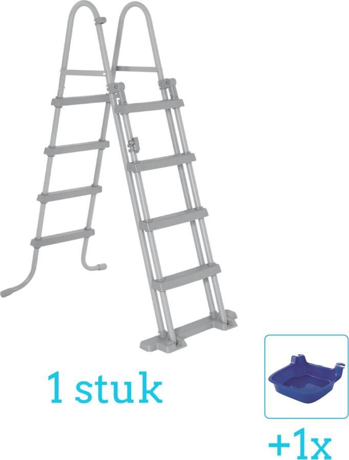Bestway Flowclear Zwembadtrap 122 cm inclusief Voetenbad (1 stuks)