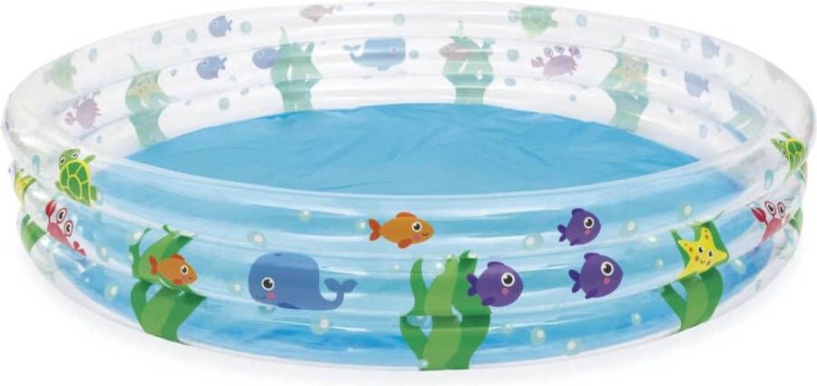 Bestway Deep Dive 3-Ring Kinderzwembad 183 x 33 cm rond