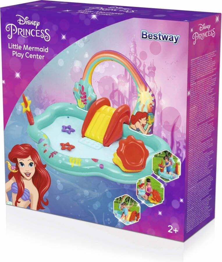 Bestway Disney Kleine Zeemeermin Opblaasbaar Speelcentrum 2 21 m x 1 93 m x 1 17 m