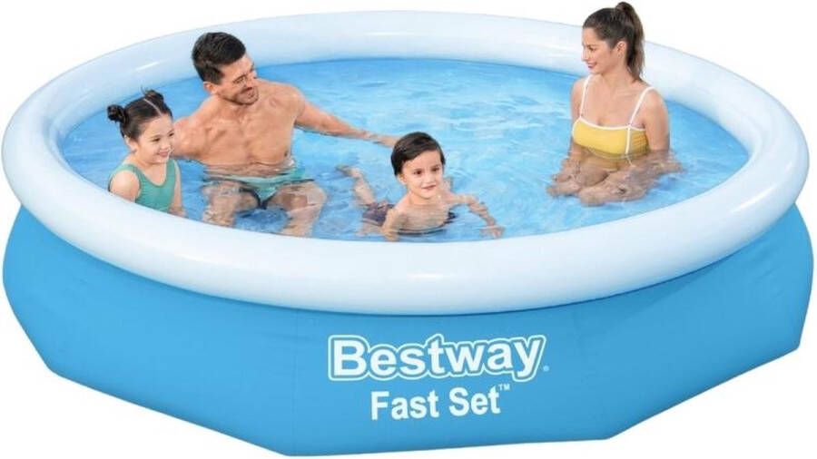 Bestway Fast Set Opblaasbaar Zwembad 305x66 Cm Rond