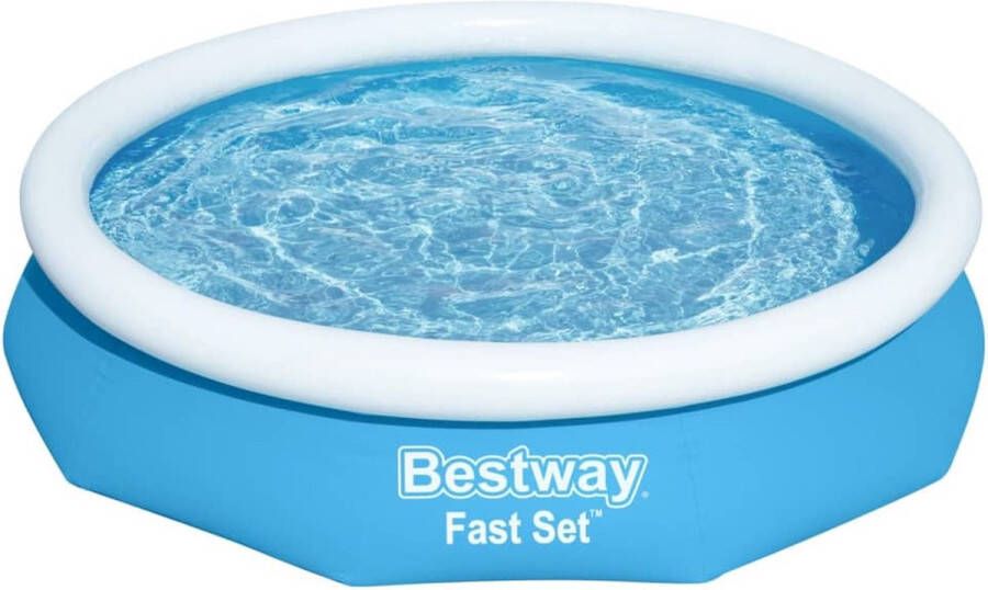 Bestway Fast Set Opblaasbaar zwembad inclusief filterpomp 305x66 cm Rond
