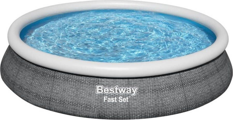 Bestway Fast Set Opblaasbaar zwembad inclusief filterpomp 457x84 cm Rond