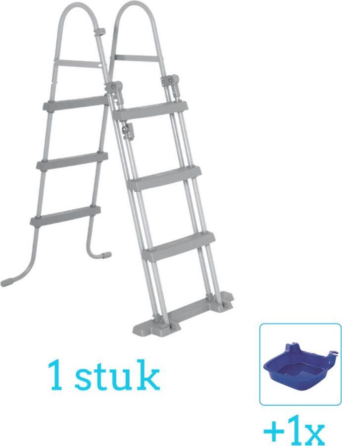 Bestway Flowclear Zwembadtrap 107 cm inclusief Voetenbad (1 stuks)
