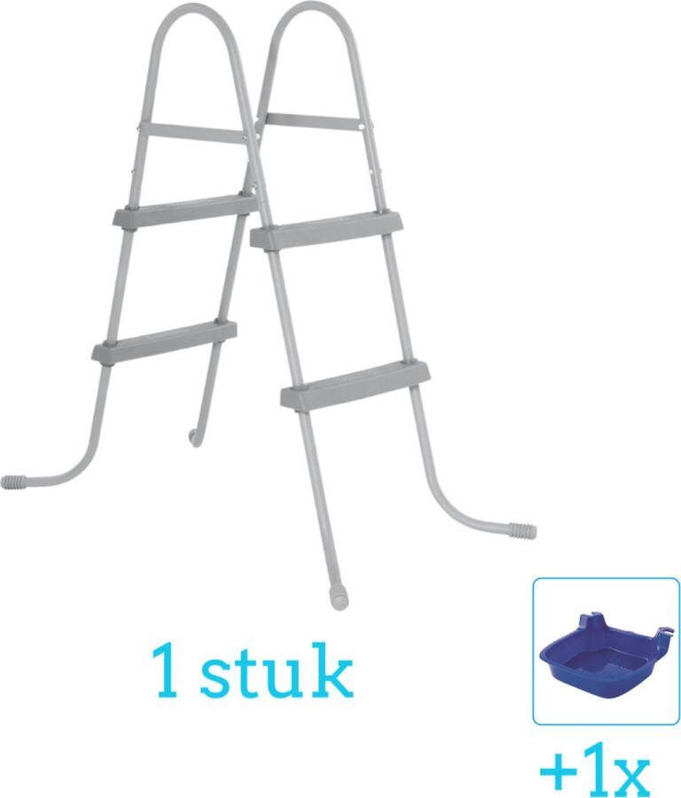 Bestway Flowclear Zwembadtrap 84 cm inclusief Voetenbad (1 stuks)