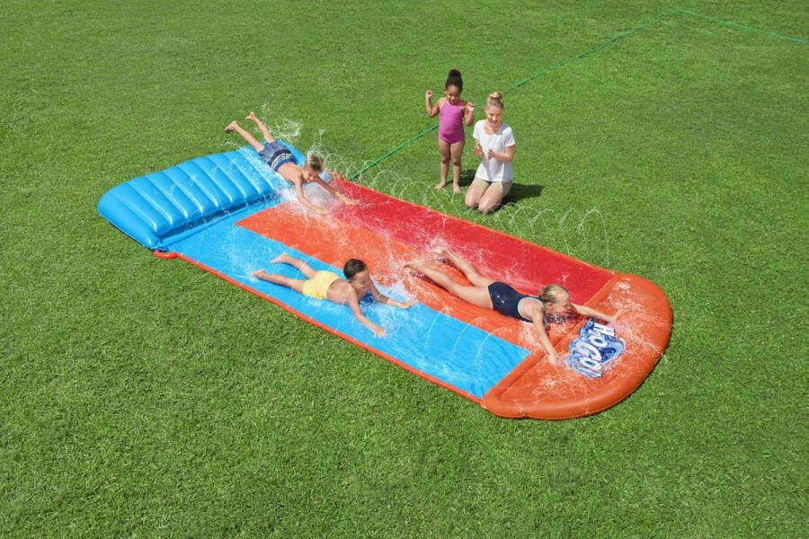 Bestway H2OGO! Tsunami Splash Ramp Drievoudige Glijbaan 4.88 m