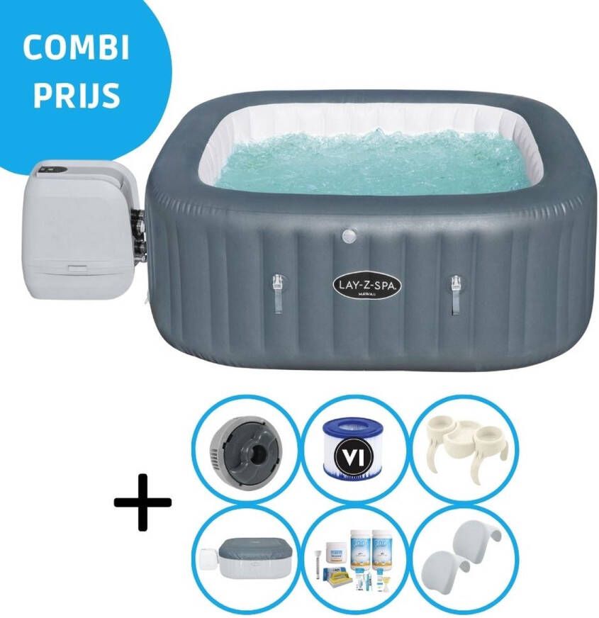 Bestway Jacuzzi Lay-z-spa Hawaii Hydrojet Pro Inclusief Accessoires