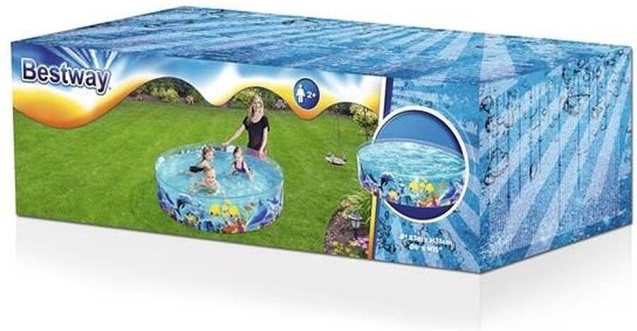 Bestway Kinderbad Zwembad Schottenbad 183x38 CM met Harde Rand