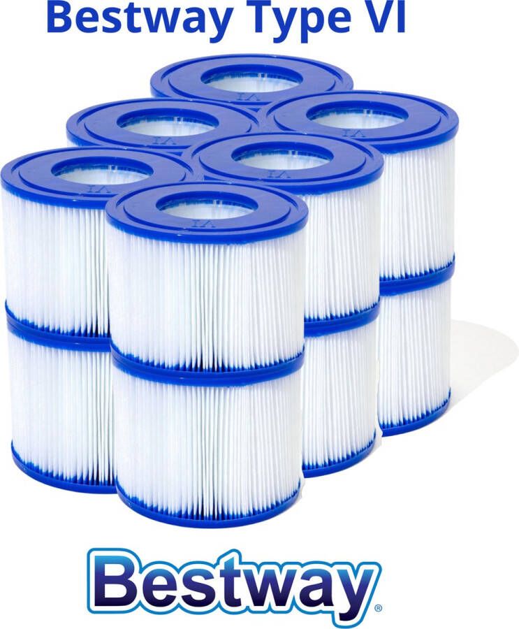 Bestway Lay-Z Spa filter cartridges type VI 12 filterpatronen voor bubbelbad spa