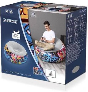 Bestway lounge stoel inflate-a-chair graffiti