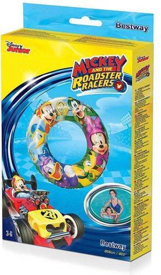 Bestway Mickey and the Roadster Racers opblaasbare zwemring