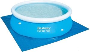 Bestway ondervloer zwembad grondzeil 396 x 396 cm – blauw