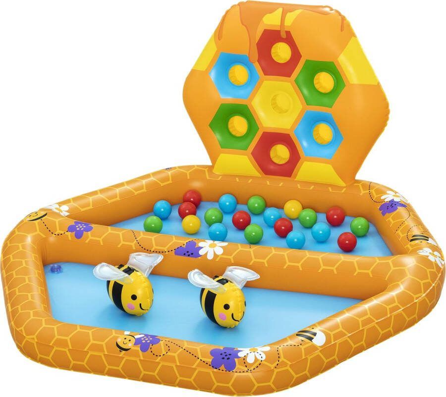 Bestway opblaasbaar waterpark ballenbak Lil' Beehave L127 x B119 x H61 cm