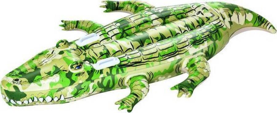 Bestway Opblaasbare Camouflage Krokodil 1 75 x 1 02m