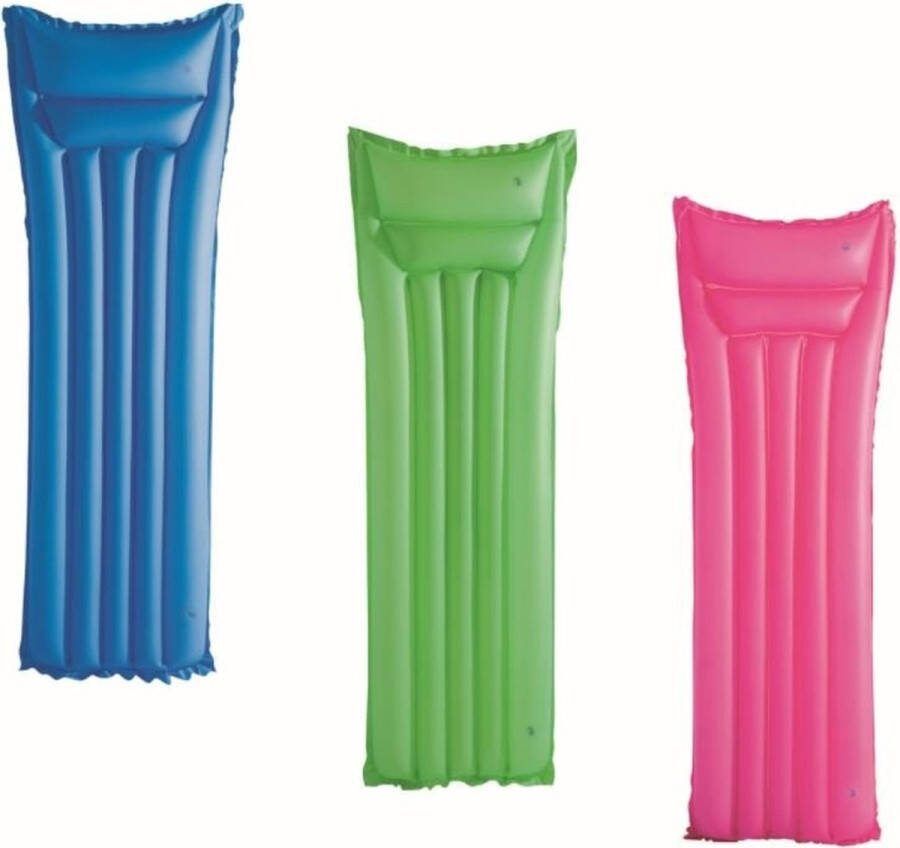 Bestway Opblaasbare Zwembad Luchtbed Gekleurd 183 x 69 cm. Blauw