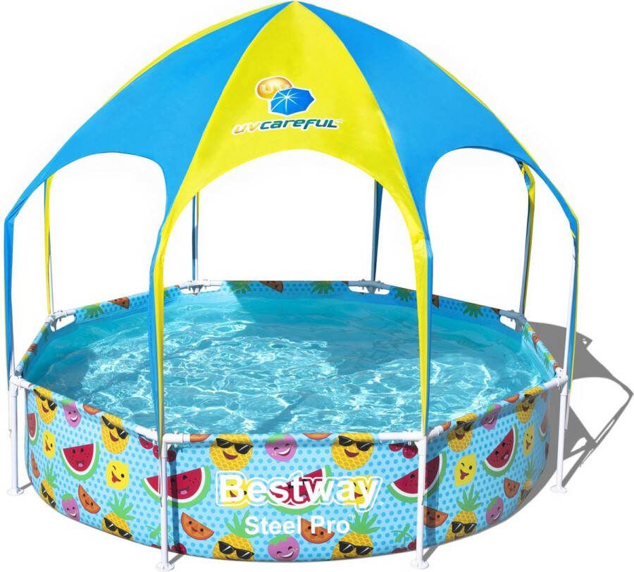 Bestway Opblaaszwembad Splash-in-shade Play 244 Cm Blauw