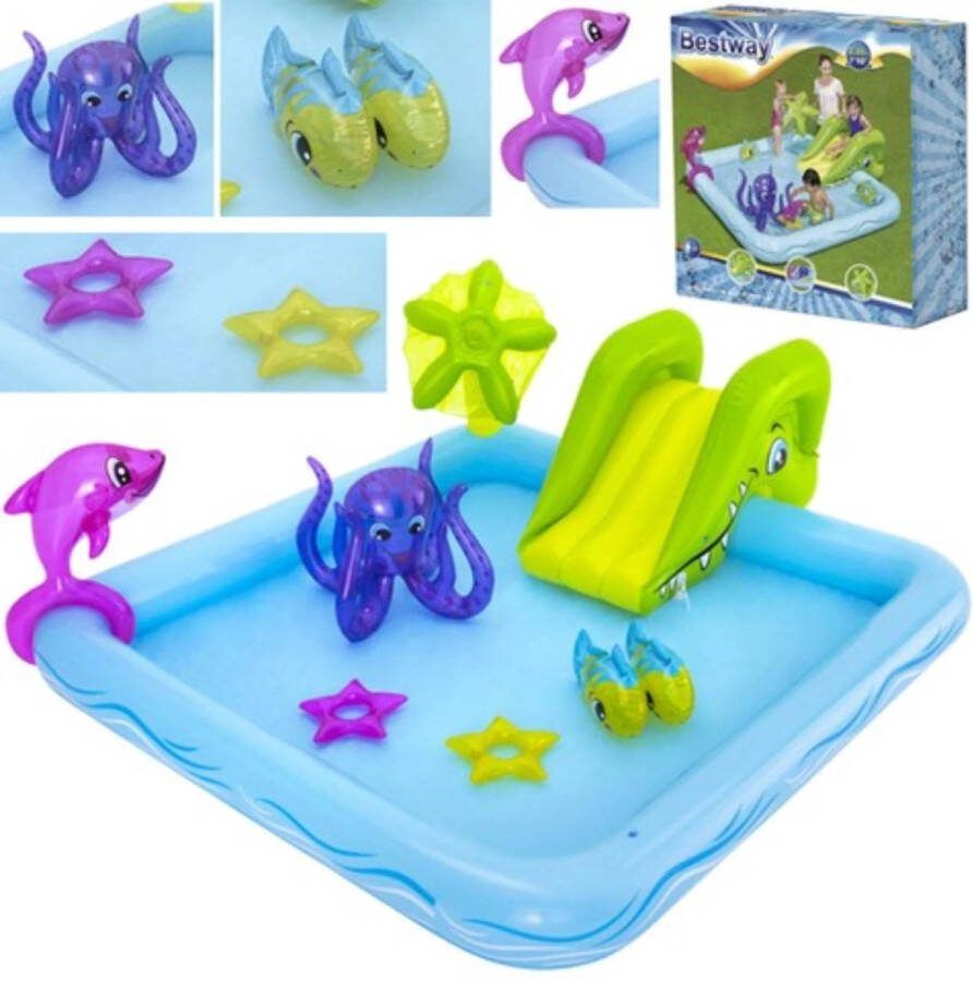 Bestway Speelzwembad Aquarium 239 x 206 x 86 cm