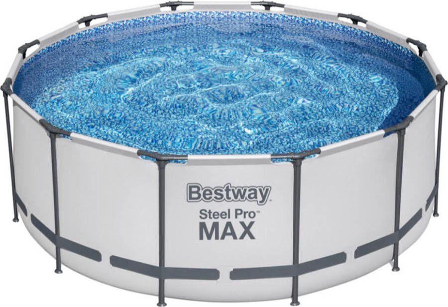 Bestway Steel Pro Max Opzetzwembad Inclusief Filterpomp En Accessoires 366x122 Cm Rond