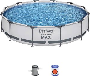 Bestway Steel Pro Max frame zwembad (Ø 366x76 cm) met filterpomp