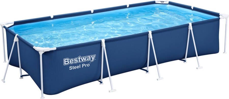 Bestway Steel Pro Rechthoekig Bovengronds Zwembad 4.00 m x 2.11 m x 81 cm