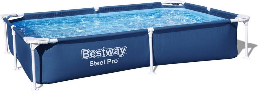 Bestway Steel Pro Opzetzwembad 221x150x43 Cm Rechthoekig