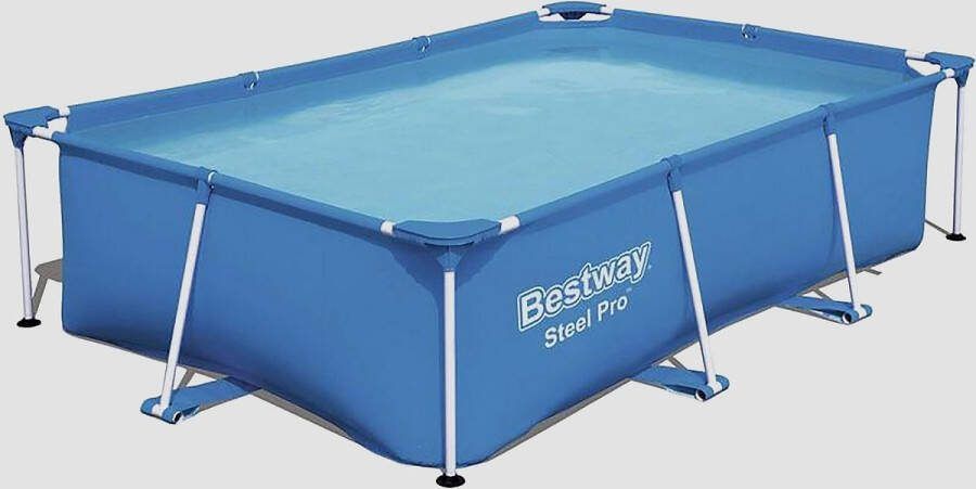 Bestway Steel Pro Zwembad Rechthoekig 259X170x61 Cm Familiezwembad Maat ONESIZE