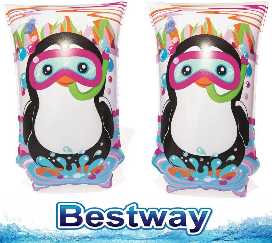 Bestway Swimsafe Zwembandjes Pinguïn 2 stuks Manchot Waterarmband Zwemband O4002