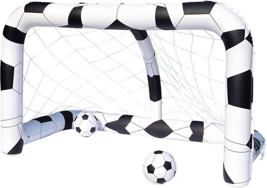 Bestway voetbaldoel 2 ballen sterk nylon net model 52058 213x122x137cm