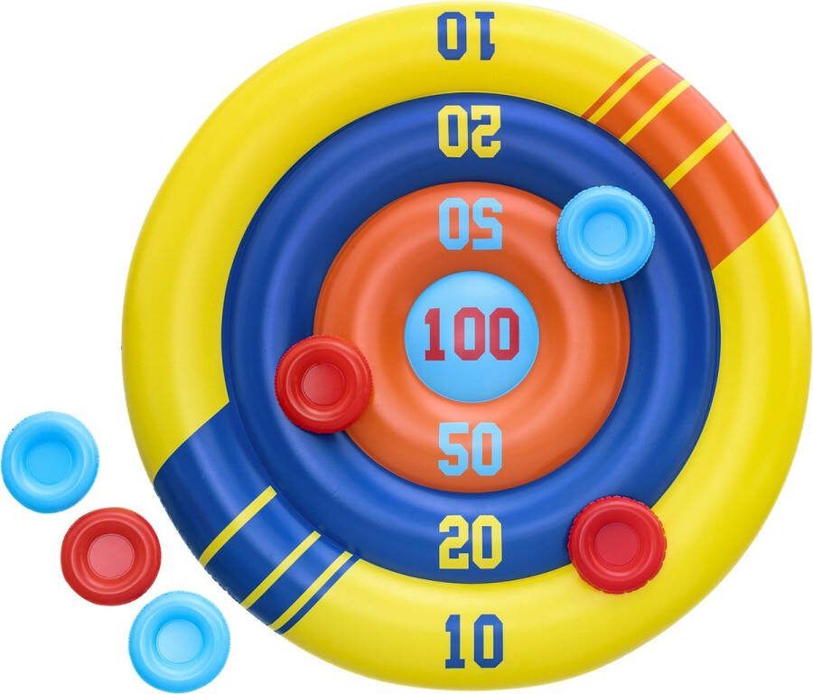 Bestway Werpsel opblaasbaar werpspel Ø 140 cm met frisbees