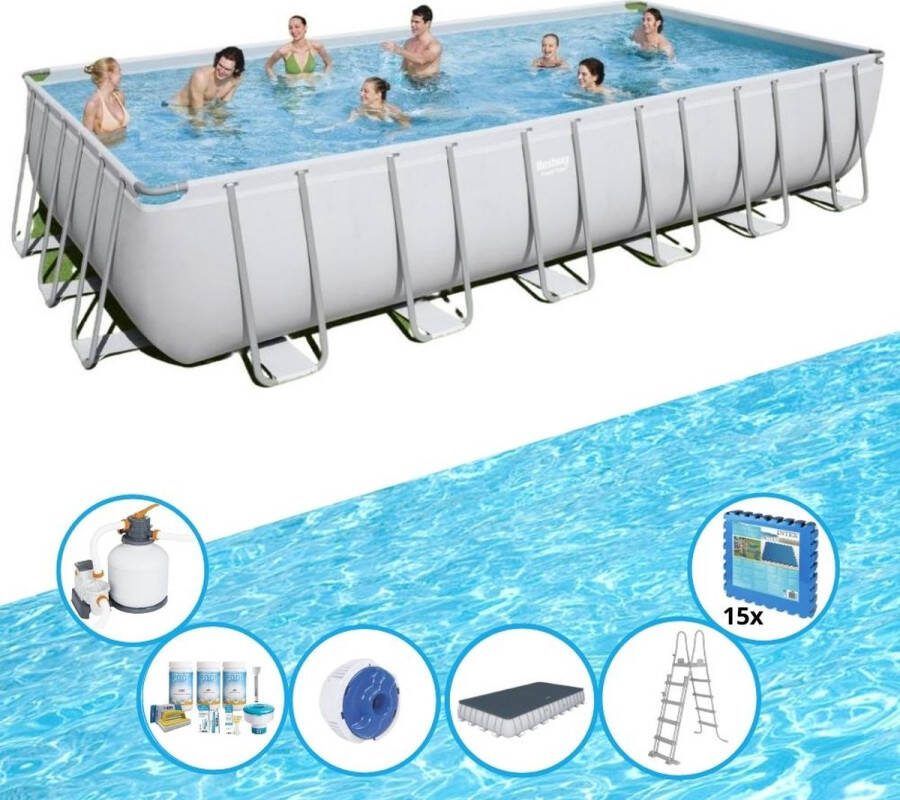 Bestway Zwembad Power Steel Inclusief accessoires 732x366x132 cm
