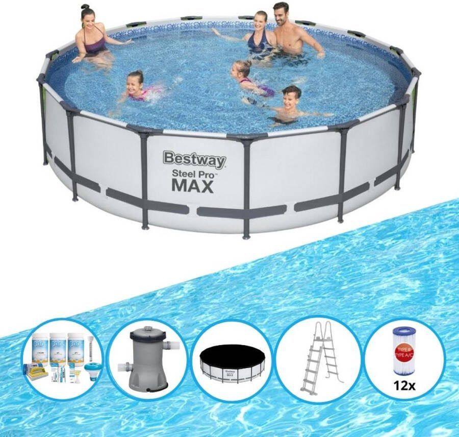 Bestway Zwembad Steel Pro MAX Zwembad Bundel 457x107 cm