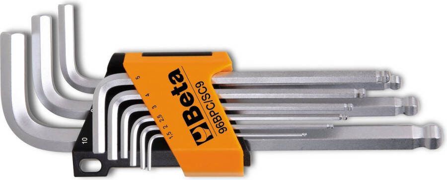 Beta Tools Inbussleutel met kogelkop 96BPC SC9 staal 000960354 9 st