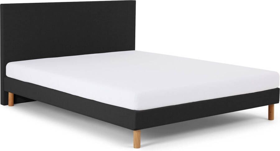 Beter Bed Basic Bed Eazi inclusief hoofdbord en matras 160 x 200 cm zwart