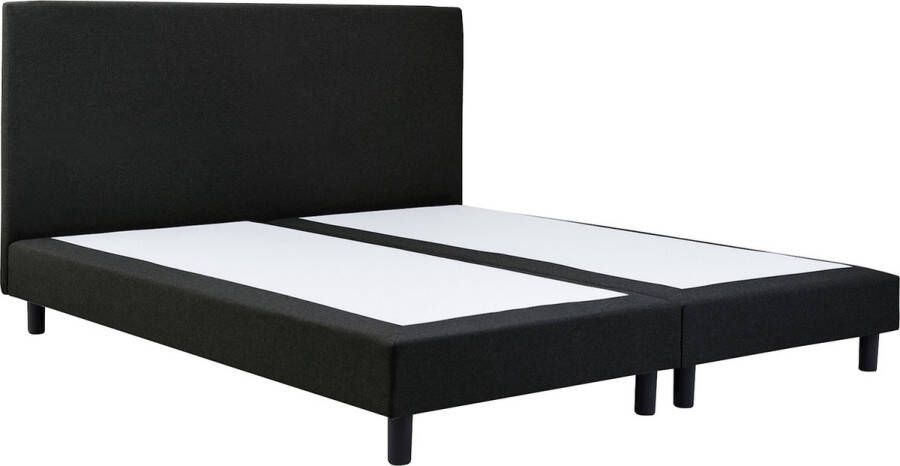 Beter Bed Basic Box Ambra vlak zonder matras 120 x 200 cm zwart