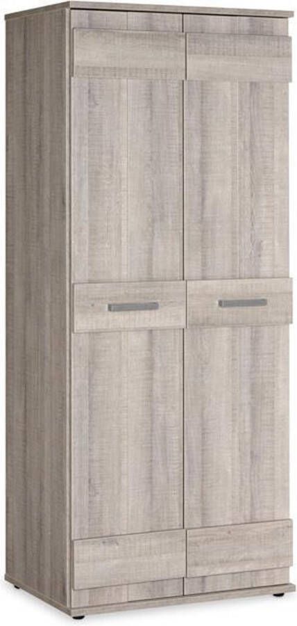 Beddenreus Kast Storm 82 x 199 x 58 cm authentiek eiken