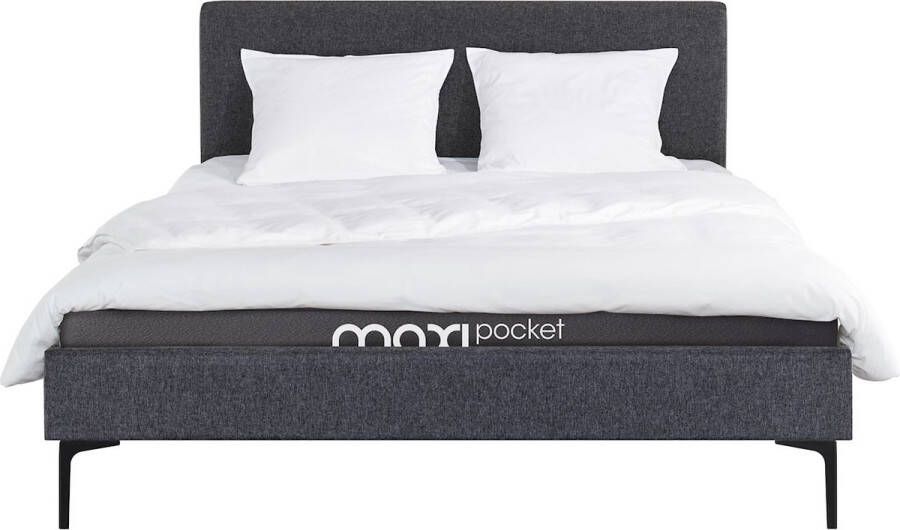 Beter Bed Beddenreus bed Novel met lattenbodem en Maxi Pocket matras 140 x 200 cm antraciet