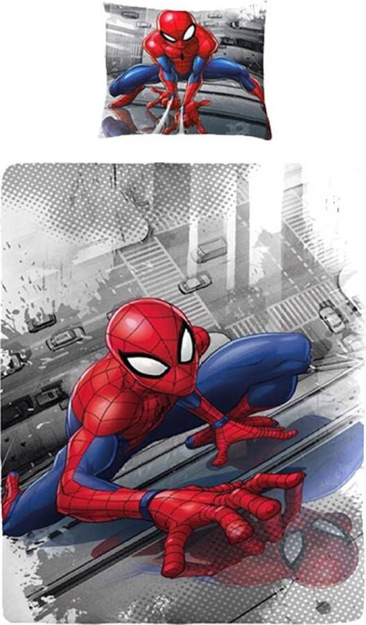 DC Comics Spiderman dekbedovertrek 100% katoen 1-persoons (140x200 cm + 1 sloop) 1 stuk (60x70 cm) Multi