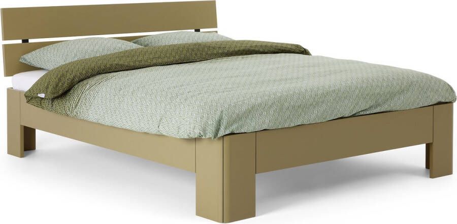 BBright Beter Bed Fresh 500 Bedframe met Hoofdbord 120x200 cm Rietgroen