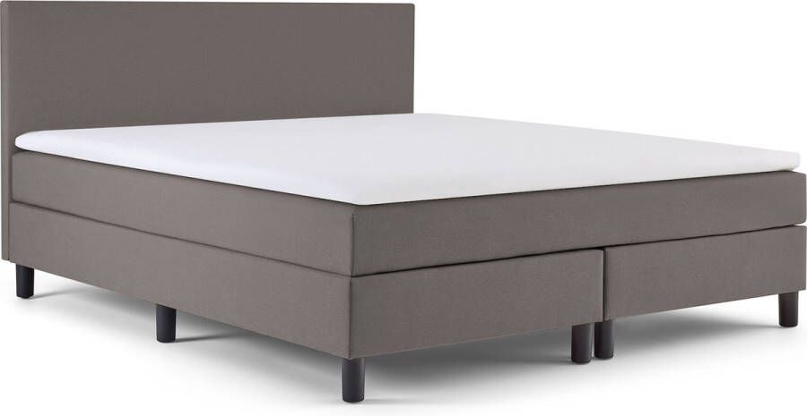 Beter Bed Select Beter Bed Box Owen Plus vlak met gestoffeerd matras 160 x 200 cm graphite