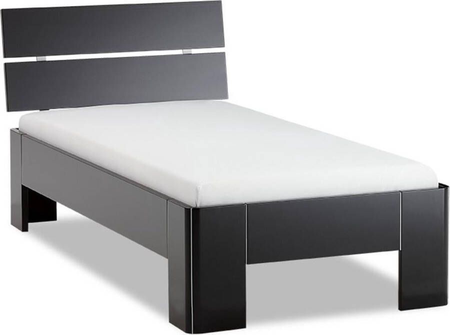 Beter Bed Select Beter Bed Fresh 400 Bedframe met Hoofdbord 90x200 cm Zwart
