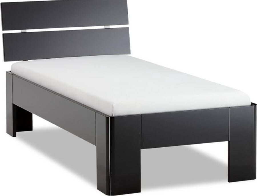 Beter Bed Select Beter Bed Fresh 450 Bedframe met Hoofdbord 90x210 cm Zwart