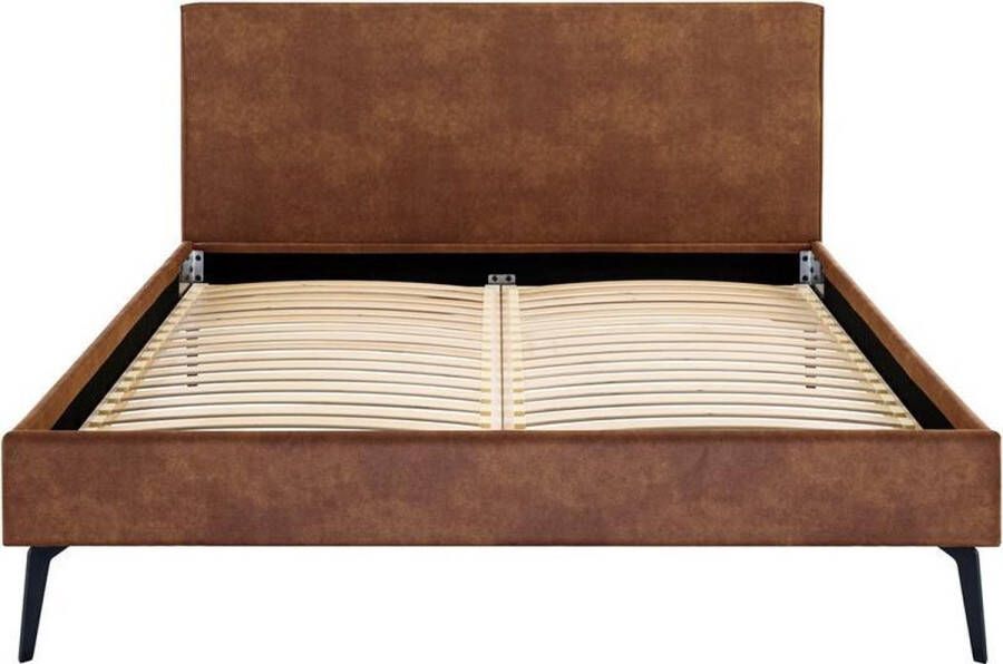 Beter Bed Select Beter Bed Novelle Bedframe Lederlook 160x200 cm Bruin
