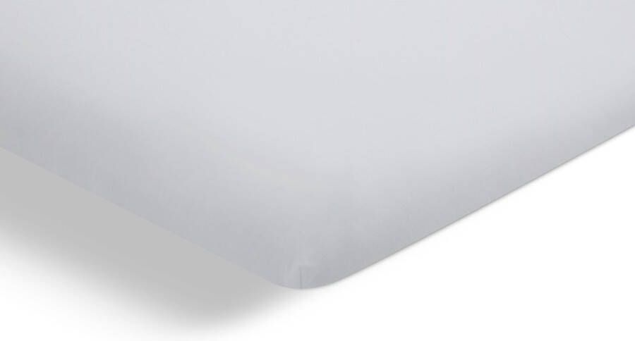Beter Bed Select Hoeslaken Biologisch perkal topper 160 x 200 210 cm wit