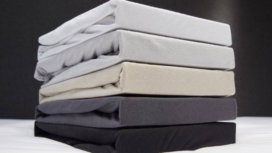 Beter Bed Select Jersey Hoeslaken voor Matras 100% Katoen 100 x 200 210 220 cm Gebroken wit